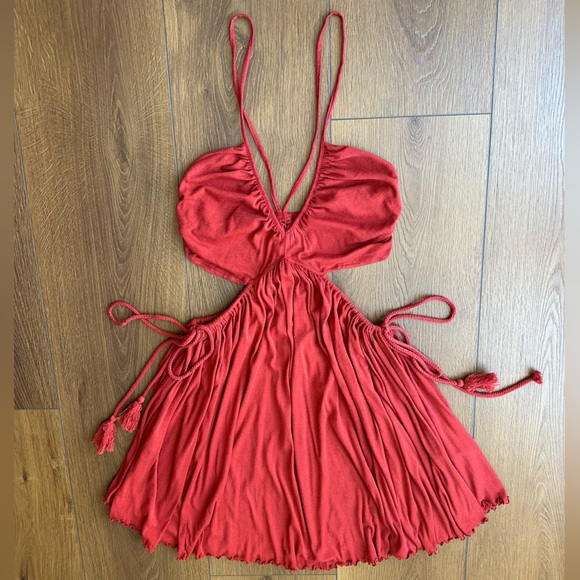 Free People Burnt Red Dress - Picture 4 of 13